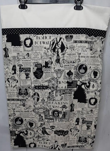 Pillow Case  Vintage Fashion White/Black Standard rtvwb2 