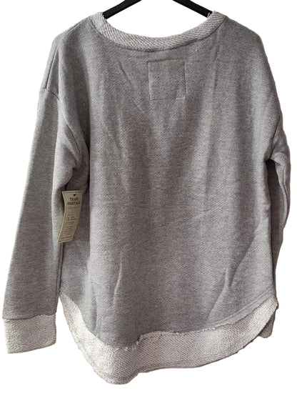 Sweatshirt Asheville Logo Heather Grey Fine Loop Terry Curved Hem Crewneck Women's 4599