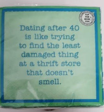 Napkins - Dating After 40 is like - Cocktail Napkin 20pk 