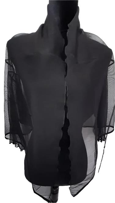 Bolero -Black-Slub-Women's-T-4020 