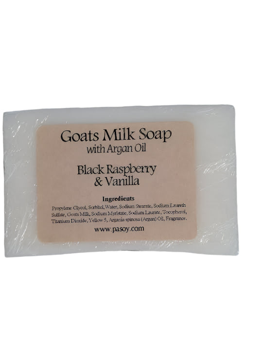 Goats Milk Bar Soap  Black Raspberry & Vanilla 