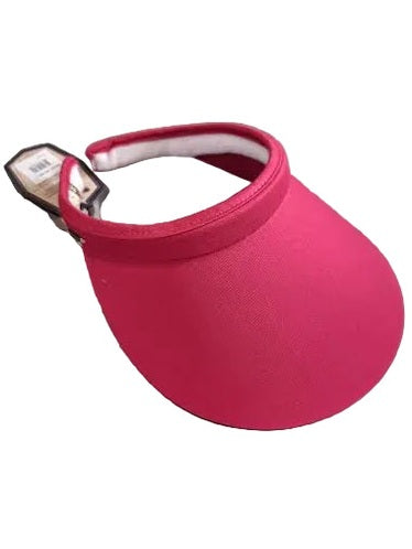 Visor Pink Cotton Twill Visor 5" Brim Women's-Hh1941J