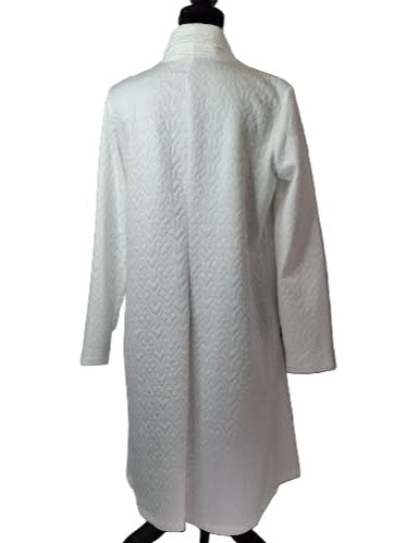 Dress White 2 Pocket Women's Cowl Neck 615-5131