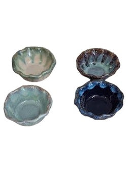 Bowl 4"x1.25" Pottery Made In THE U.S.A Many Styles