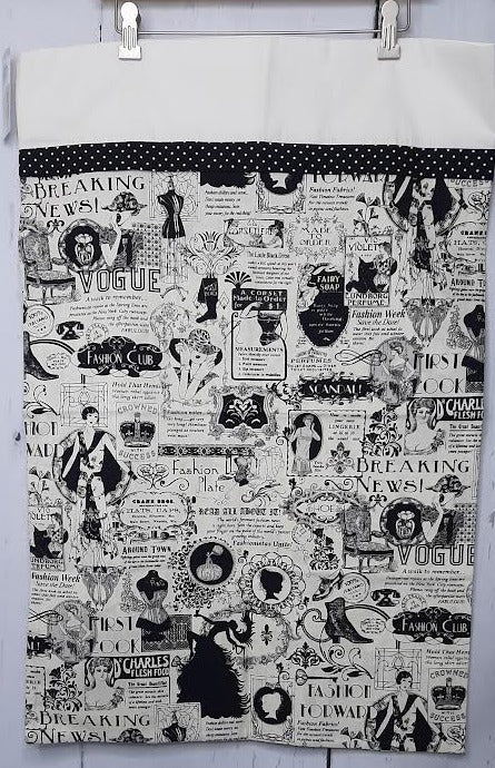 Pillow Case Vintage Add  Black/White Standard-Rt4wbo1 