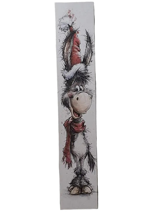 Porch Sign Christmas Donkey 8"x 43" 843POR