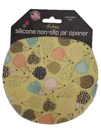 119 Jar Opener&nbsp; Green Hedge Hog Print