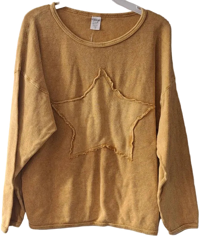 Sweater Pullover Gold Star Long Sleeve Women's B635G