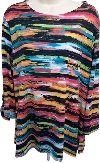 Top-3/4 Sleeve-Multi Colored-Womens-m23205TM 