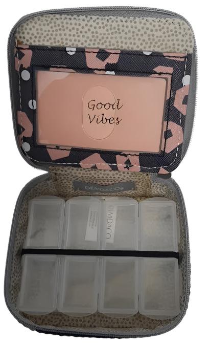 Zippered Pill Case - Good Vibes 