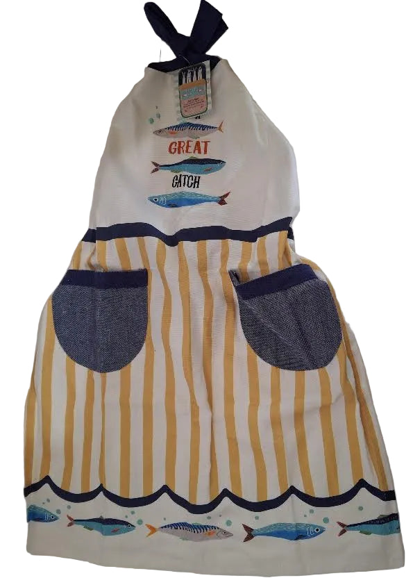 Apron Tasty Tins Fish  Children's R8476