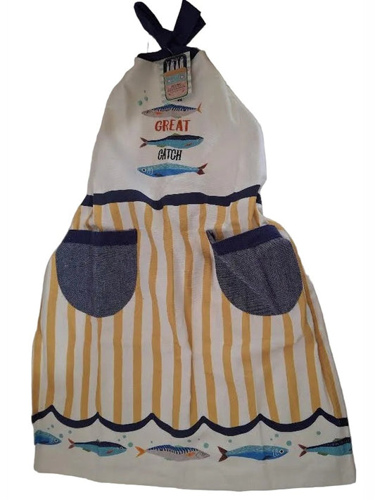 Apron Tasty Tins Fish  Children's R8476