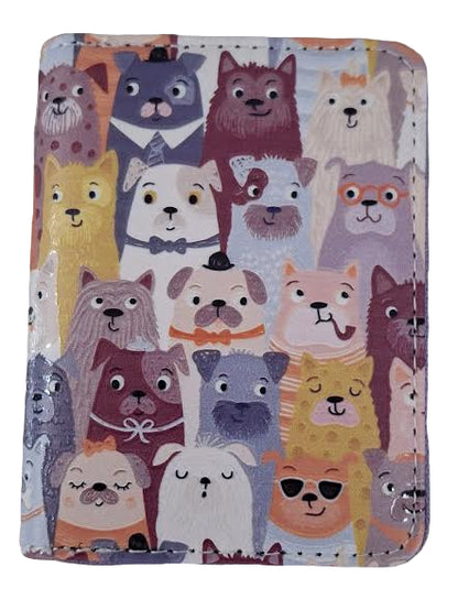 Wallet Zip Around  Dogs 5x3.7" Styles bl112323Ast