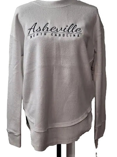 CBLC-Sweatshirt Asheville Logo White Nantucket/ Curved Hem&nbsp; Women's 4656&nbsp;