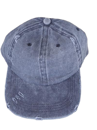Baseball Cap Women's Denim Washed Pony Tail  4 Colors  Ht5118