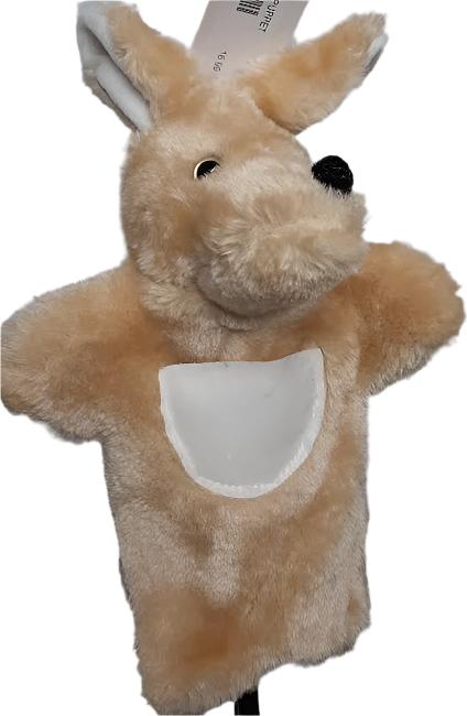 Children's Hand Puppet-Kangaroo-Tan-666675j 