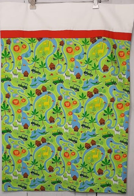 Pillow Case Jungle Scene&nbsp; Multi Green Standard-Rtgj51 