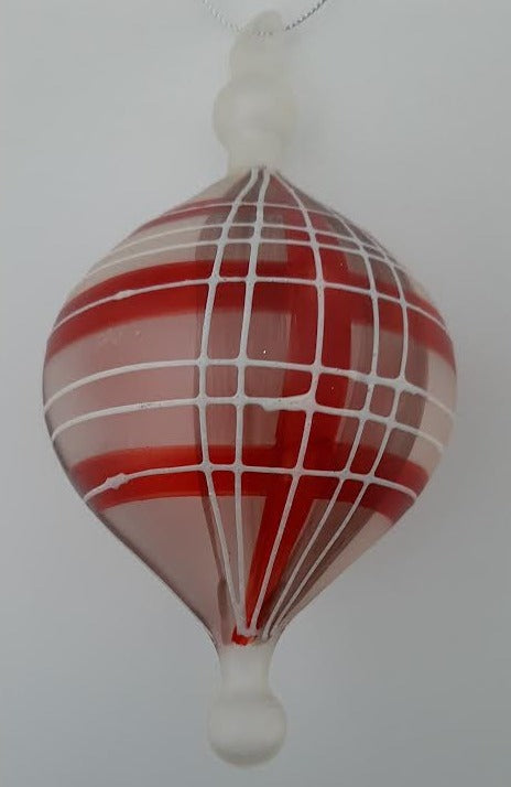 Christmas-Glass Ornament-3.5x6" 