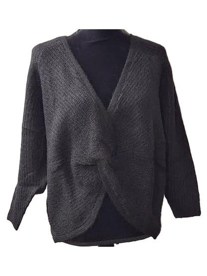 Sweater Black Cross Over  F25bbl1840