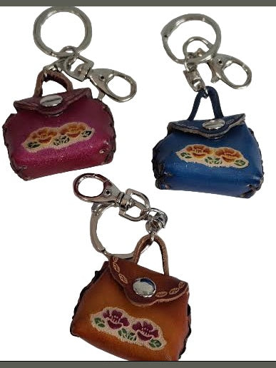 Key Chain Little Purse Leather C2