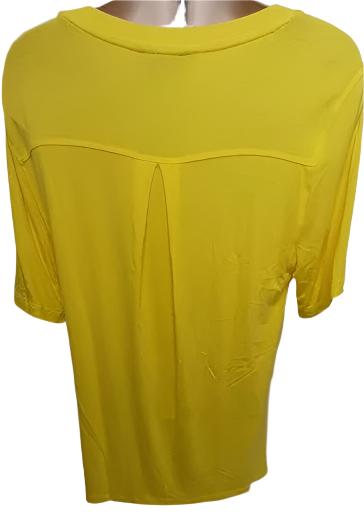 T-Shirt- Yellow Button /Sleeve- Women's-m23108tm 