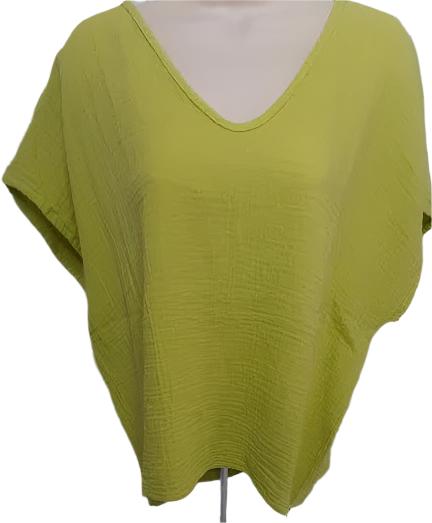 Top-Connie-Sleeveless-Lime Green-Women's-5078 