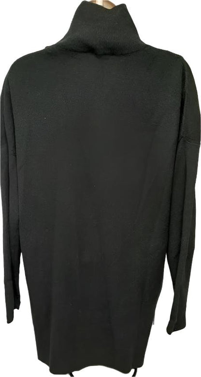 Tunic Sweater Black Long Sleeve Women's 408379 