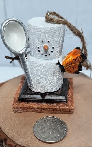 Butterfly Catcher-Smores Christmas Ornament 