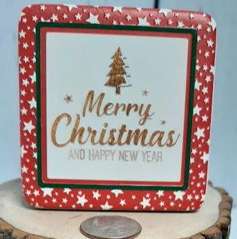 Christmas-3x3" Standing Plaque 