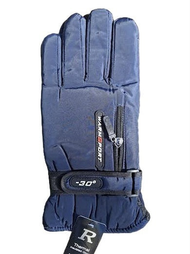 Men's Gloves Waterproof Snow With Zipper&nbsp;3 Colors&nbsp; Wn75258