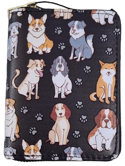 Wallet Zip Around  Dogs 5x3.7" Styles bl112323Ast