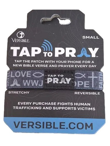 Versible- Bracelet&nbsp;Tap To Pray Grey Symbols Of Faith 100-61