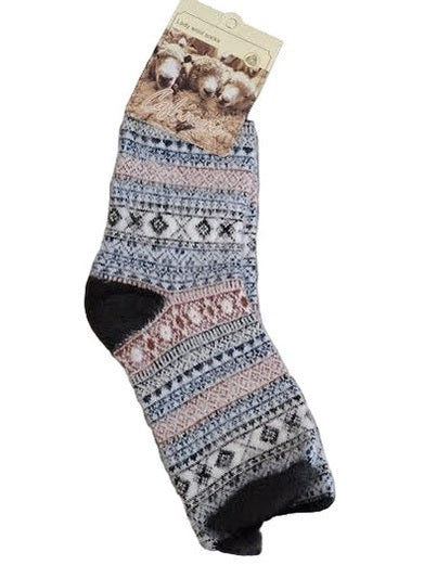 Women's Socks Lamb's Wool 5 Multi Colored Styles  Sc82709