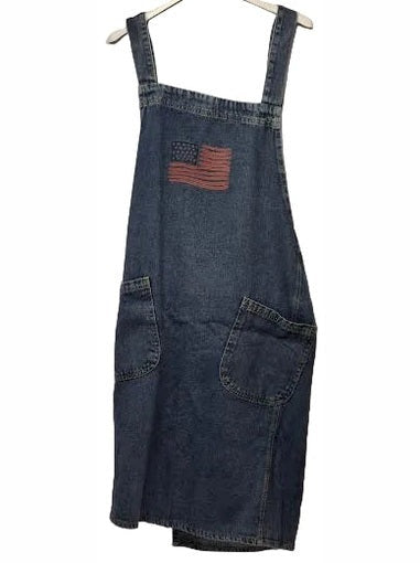 Apron American Flag Denim 2 Pocket Adult RTDAAF