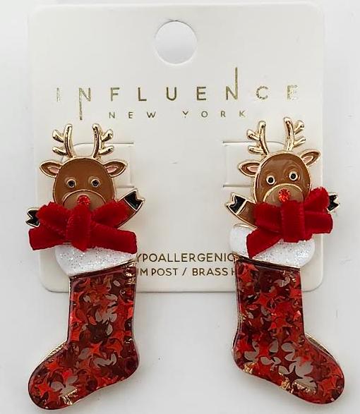 Earing's Christmas Stocking Red/White RTC3E2319RD 