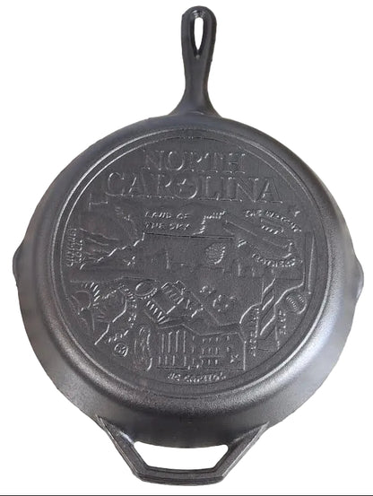 Skillet Cast Iron North Carolina Engraved 12" LC12SKNC