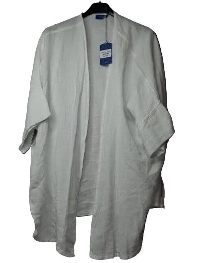 Cardigan White Gauze  Women's One Size 14030