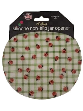 108 Jar Opener Plaid Lady Bugs