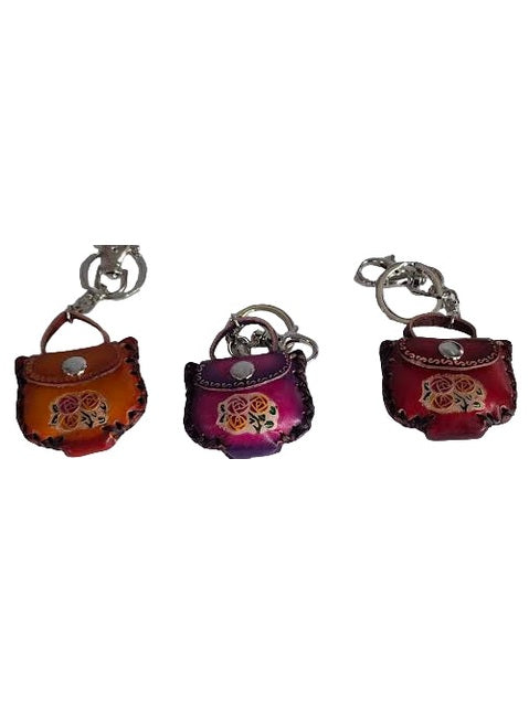 Key Chain Little Purse Leather C5