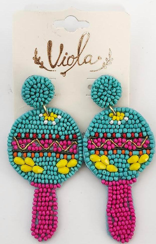 Earing's Racquetball Pink/Turquoise RT135276TQ 