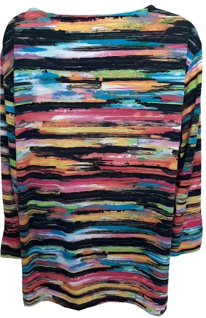 Top-3/4 Sleeve-Multi Colored-Womens-m23205TM 