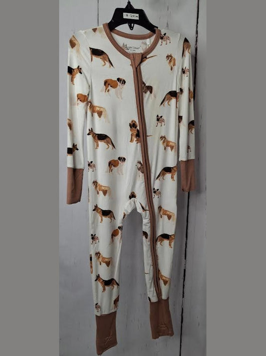 Zipper Coverall Bamboo Dogs 18-24m 