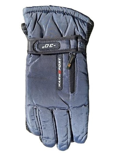 Men's Gloves Waterproof Snow With Zipper&nbsp;3 Colors&nbsp; Wn75258