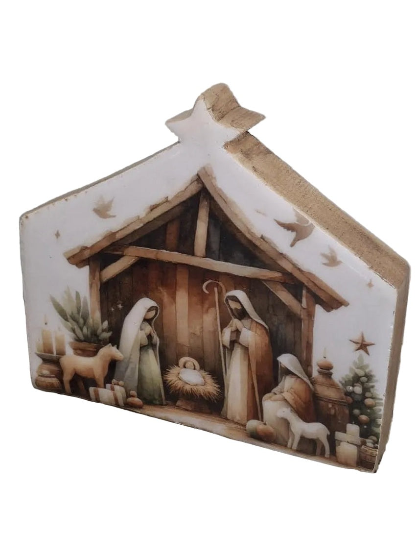WHD-Christmas Ornament A Star Is Born Block Plaque SC702