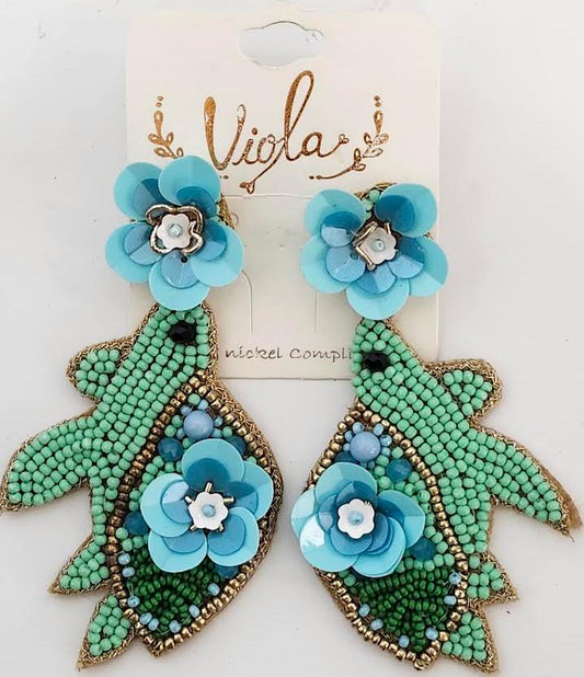 Earing's Sea Turtle Aqua Blue/Green RT135267TQ 