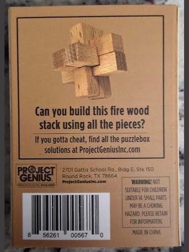 Puzzle Christmas Brain Teaser Fire Wood