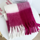 Scarf Women's Super Soft Warm Red/Pink/White Rtrpws 