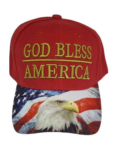 Baseball Cap GOD Bless AMERICA Sublimation 6 Colors  Ht6001