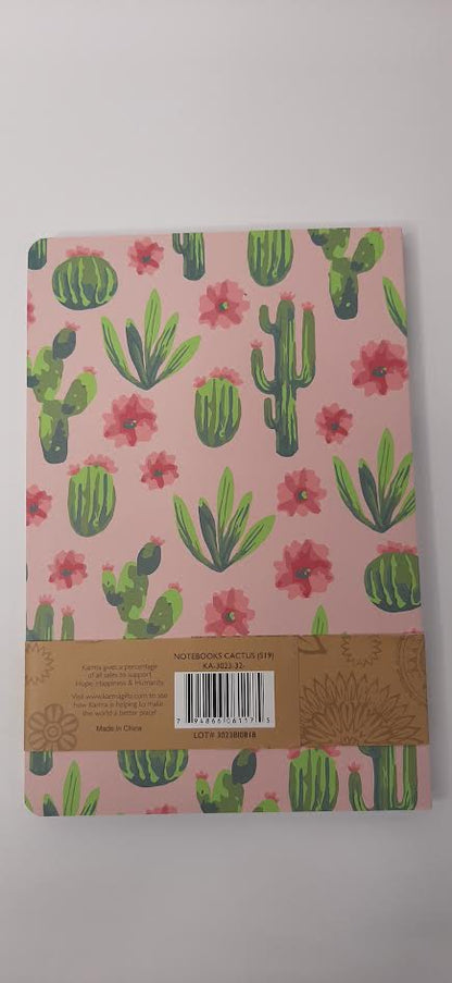 Love Grows Here-Cactus-80 Page Lined 5.5X8"  Notebook-ka-3032 