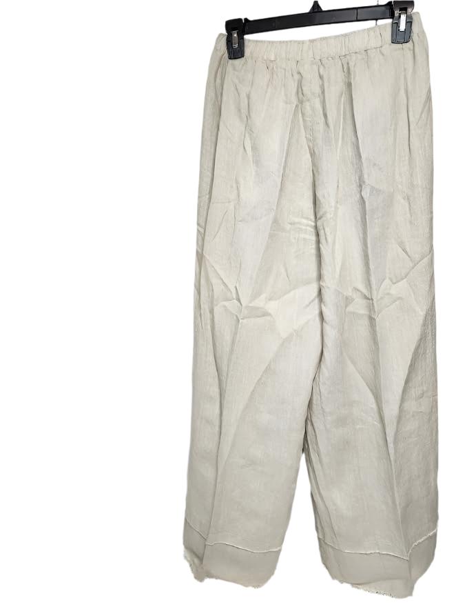 Pants Fringed Wide Leg 2 Pocket Tidal/Beige Women's Lp177 